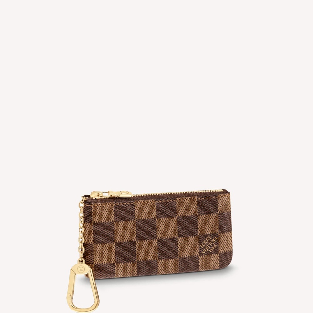 Louis Vuitton Key Pouch in Damier Ebene Print